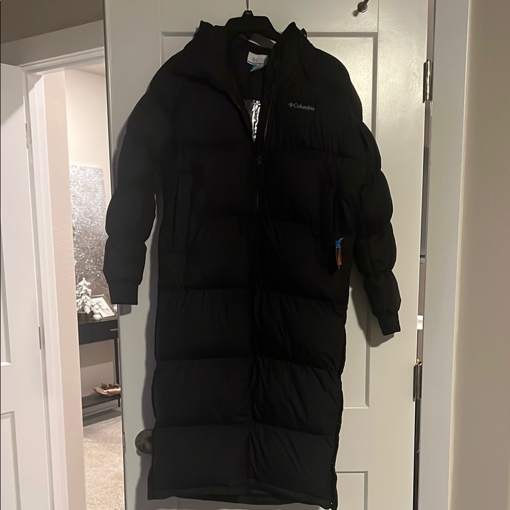 Columbia Black Long Puffer Coat